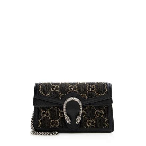 gucci super mini dionysus velvet shoulder bag|Gucci dionysus denim bag.